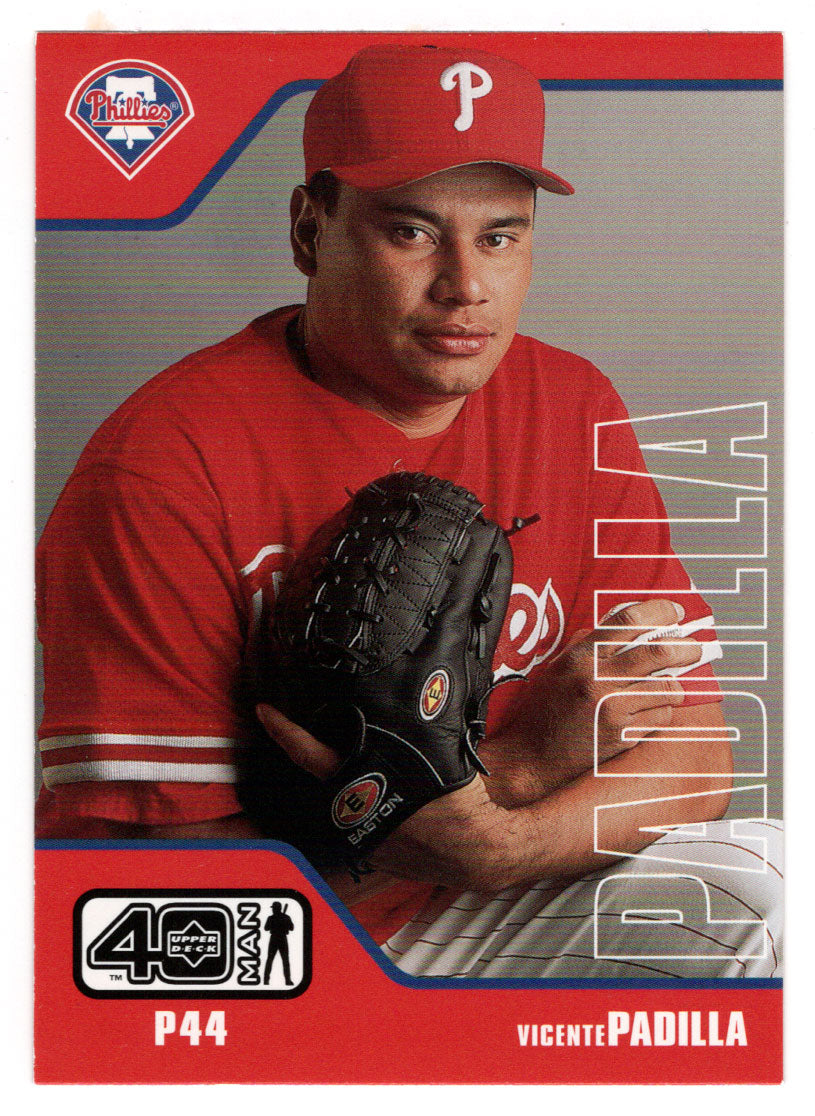 Vicente Padilla - Philadelphia Phillies (MLB Baseball Card) 2002 Upper Deck 40-Man # 890 Mint