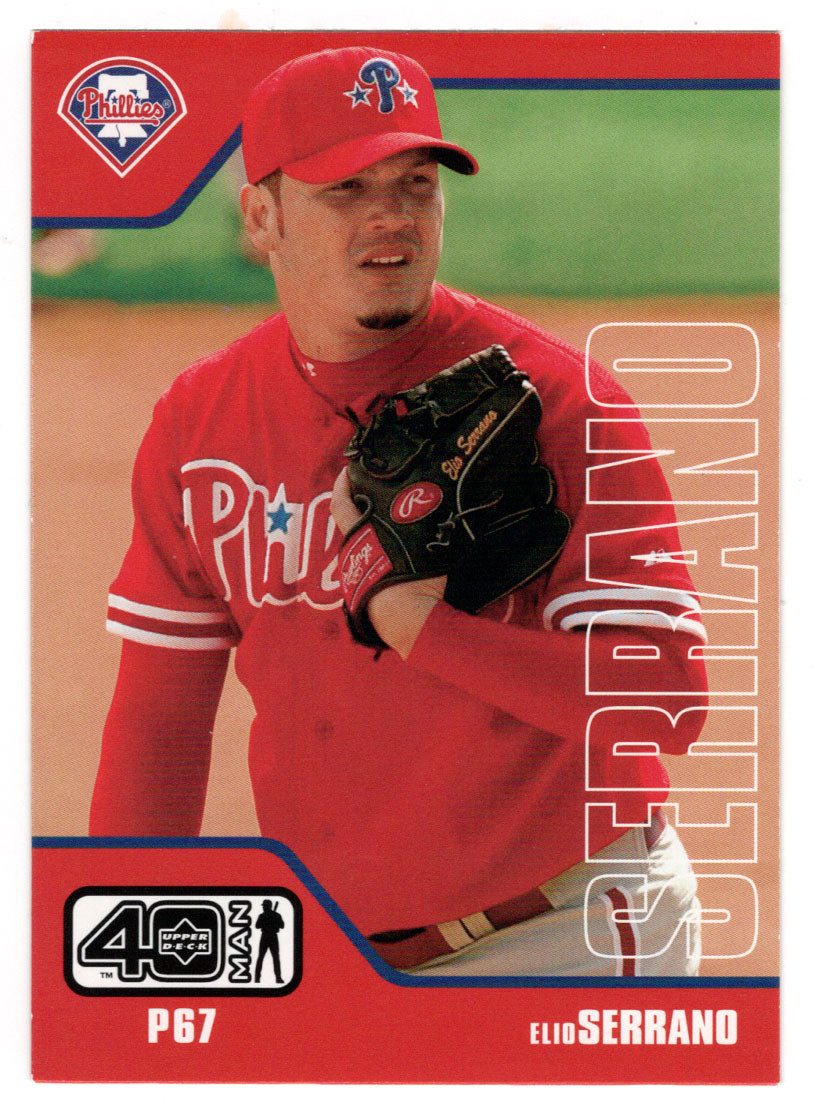Elio Serrano RC - Philadelphia Phillies (MLB Baseball Card) 2002 Upper Deck 40-Man # 902 Mint