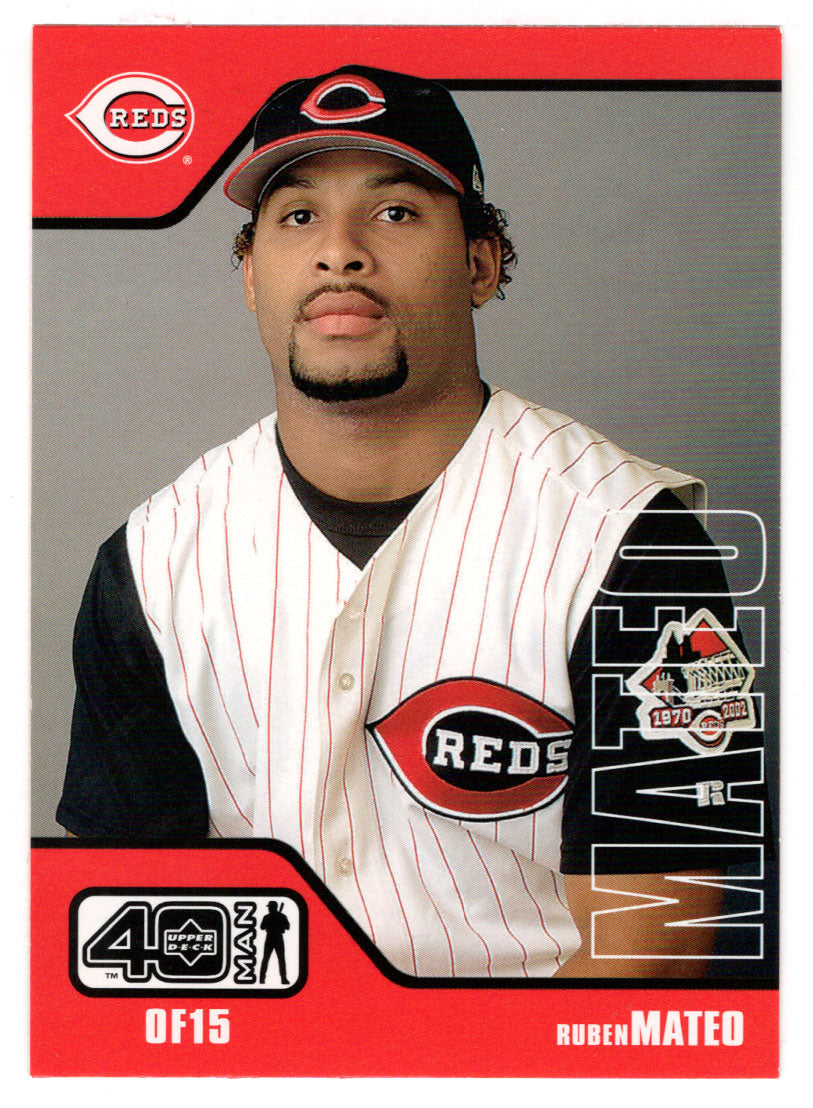 Ruben Mateo - Cincinnati Reds (MLB Baseball Card) 2002 Upper Deck 40-Man # 982 Mint