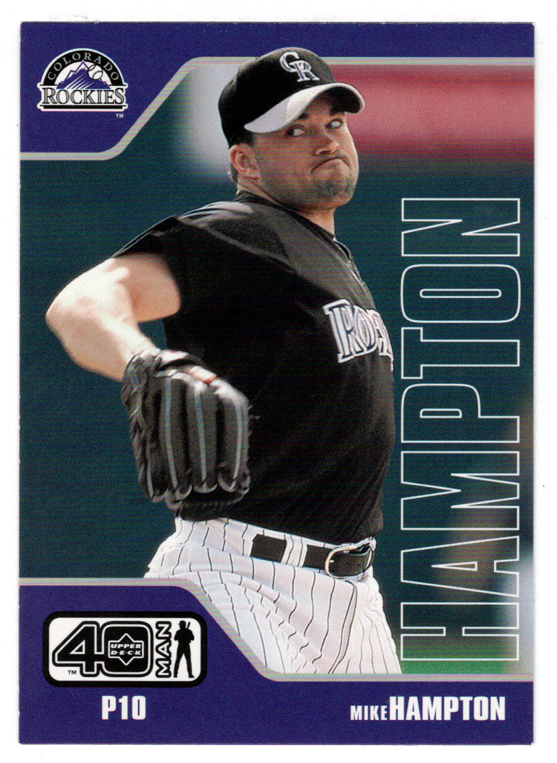 Mike Hampton - Colorado Rockies (MLB Baseball Card) 2002 Upper Deck 40-Man # 985 Mint