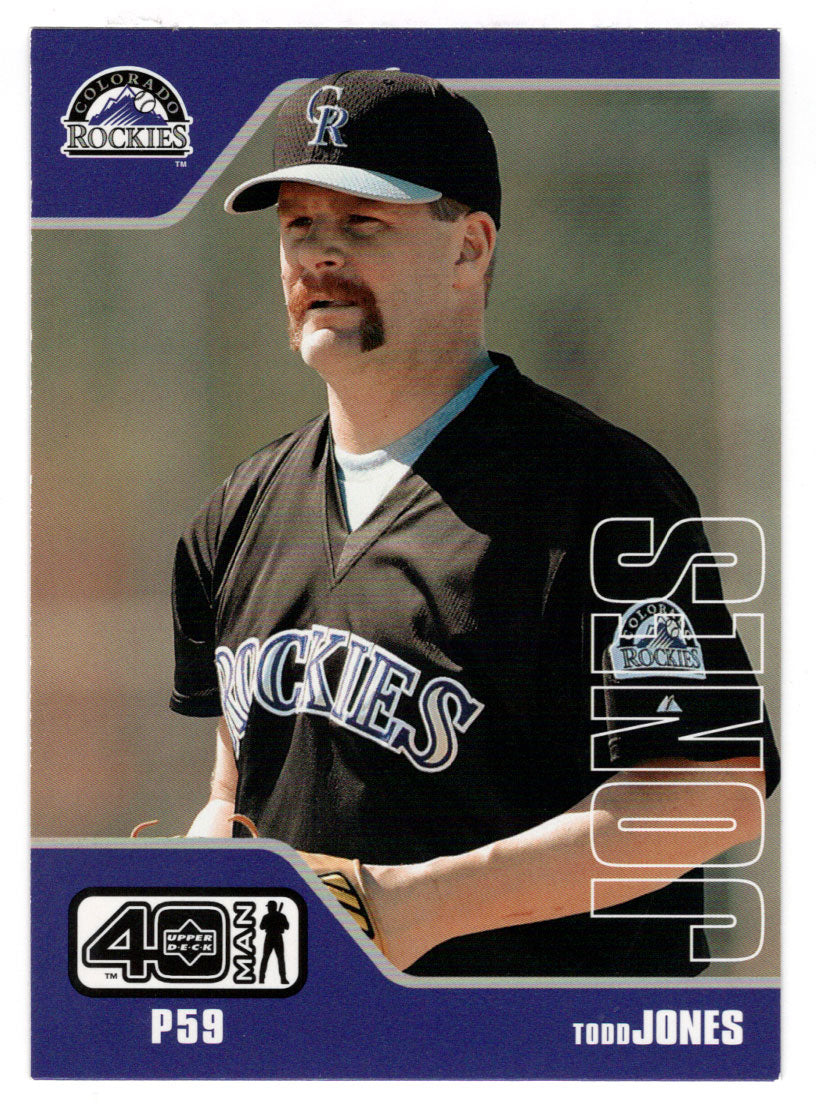 Todd Jones - Colorado Rockies (MLB Baseball Card) 2002 Upper Deck 40-Man # 988 Mint