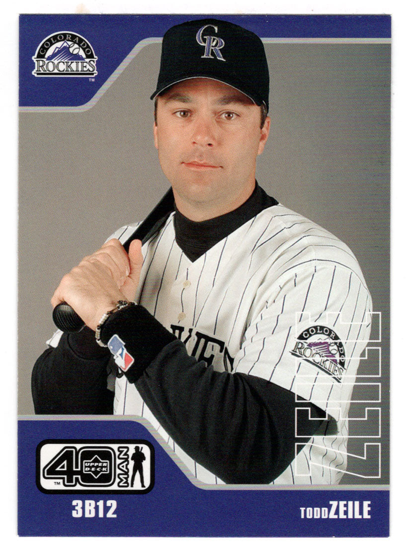 Todd Zeile - Colorado Rockies (MLB Baseball Card) 2002 Upper Deck 40-Man # 992 Mint