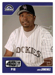 Jose Jimenez - Colorado Rockies (MLB Baseball Card) 2002 Upper Deck 40-Man # 995 Mint