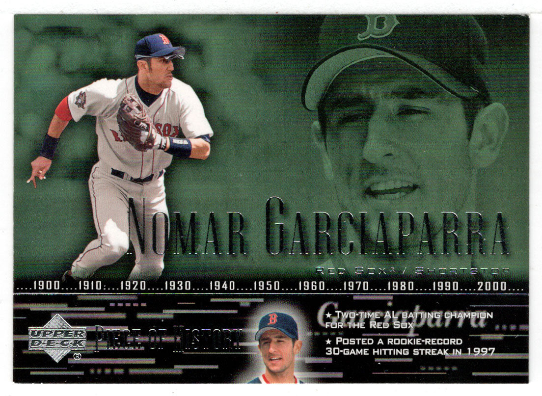 Nomar Garciaparra baseball card (Boston Red Sox All Star) 2001