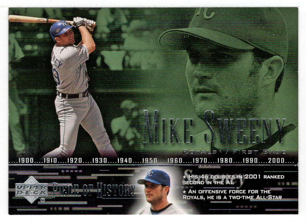 Mike Sweeney - Kansas City Royals (MLB Baseball Card) 2002 Upper Deck A Piece of History # 28 Mint