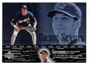 Richie Sexson - Milwaukee Brewers (MLB Baseball Card) 2002 Upper Deck A Piece of History # 52 Mint