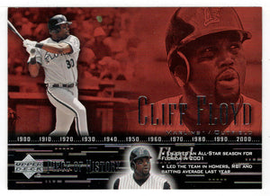 Cliff Floyd - Florida Marlins (MLB Baseball Card) 2002 Upper Deck A Piece of History # 76 Mint