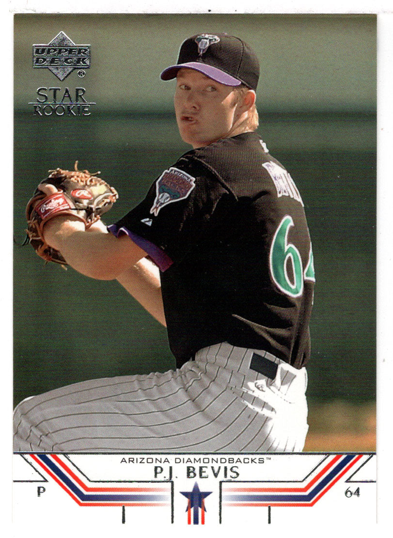 P.J. Bevis RC - Arizona Diamondbacks - Star Rookies (MLB Baseball Card) 2002 Upper Deck # 515 Mint