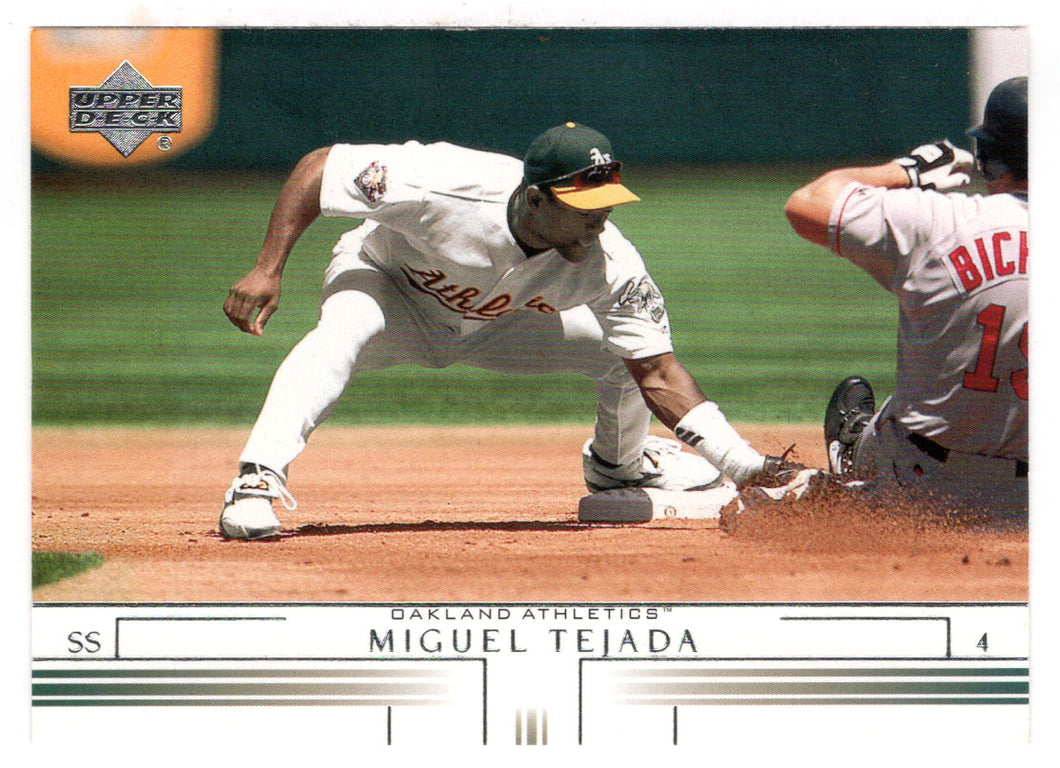 Miguel Tejada - Oakland Athletics (MLB Baseball Card) 2002 Upper Deck # 556 Mint