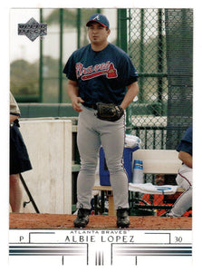 Albie Lopez - Atlanta Braves (MLB Baseball Card) 2002 Upper Deck # 641 Mint