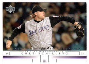 Curt Schilling - Arizona Diamondbacks - Season Highlights Checklist (MLB Baseball Card) 2002 Upper Deck # 740 Mint