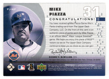 Load image into Gallery viewer, Mike Piazza - New York Mets - Peoples Choice Game Jersey (MLB Baseball Card) 2002 Upper Deck # PJ-MP Mint
