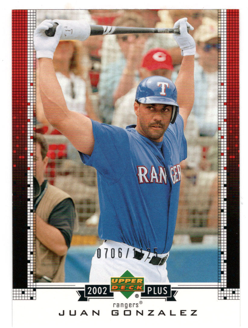 Juan Gonzalez 706/1125- Texas Rangers - UD Plus Retail (MLB Baseball Card) 2002 Upper Deck # UD19 Mint