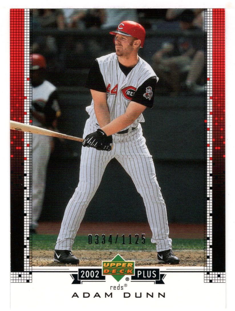 Adam Dunn 334/1125 - Cincinnati Reds - UD Plus Retail (MLB Baseball Card) 2002 Upper Deck # UD96 Mint