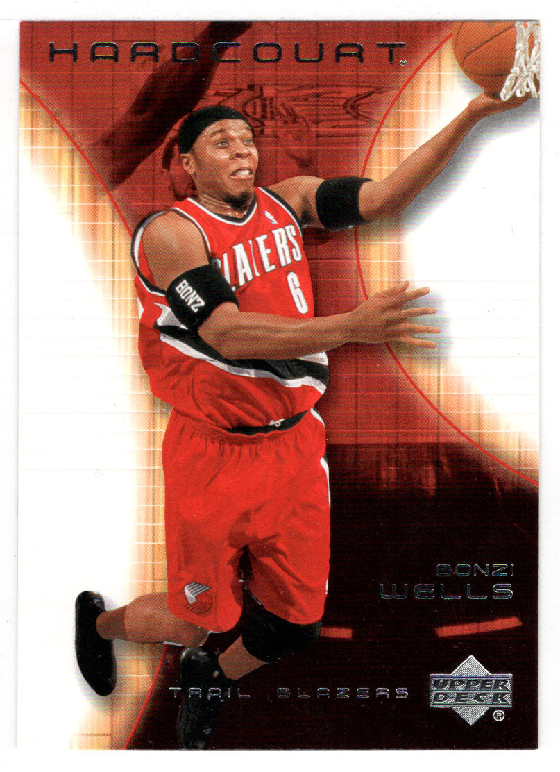 Bonzi Wells - Portland Trail Blazers (NBA Basketball Card) 2003-04 Upper Deck Hardcourt # 69 Mint