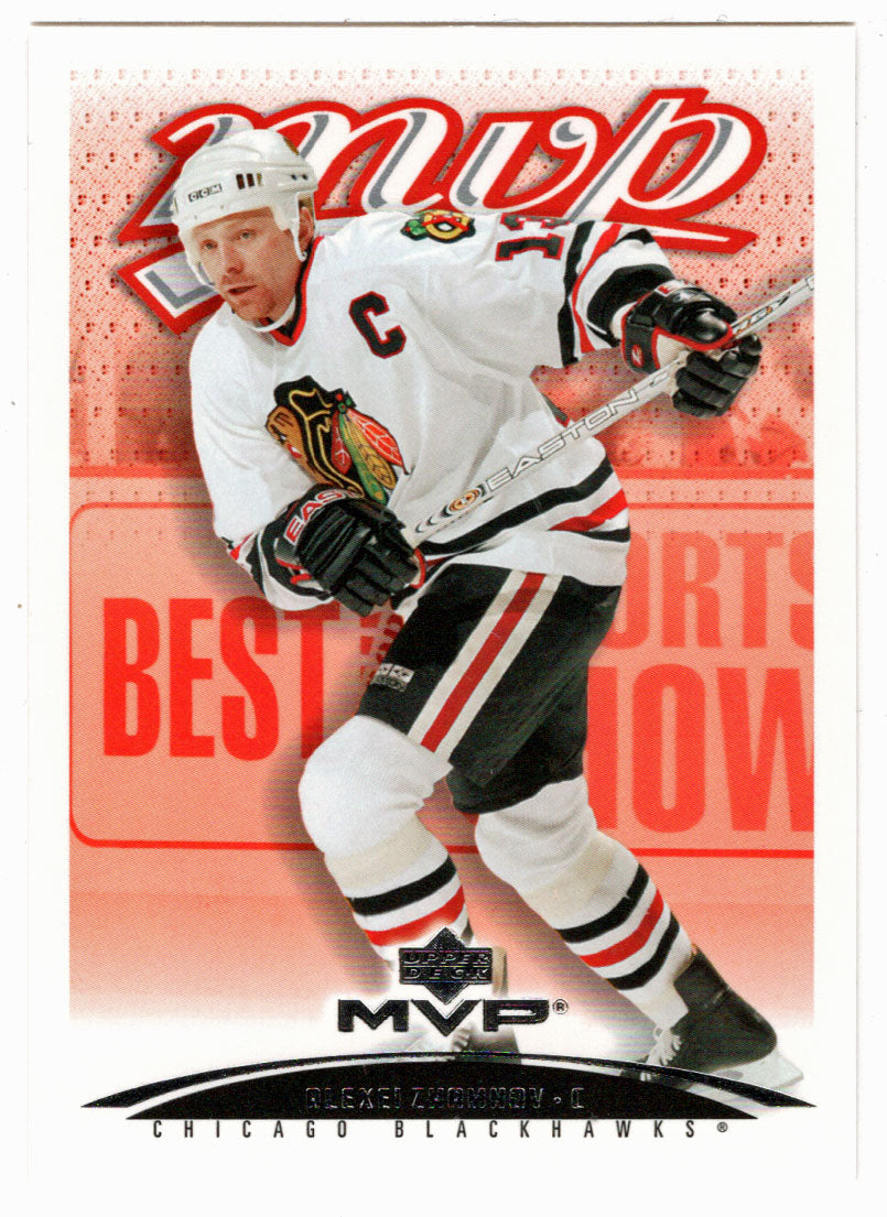 Alexei Zhamnov - Chicago Blackhawks (NHL Hockey Card) 2003-04 Upper Deck MVP # 91 Mint