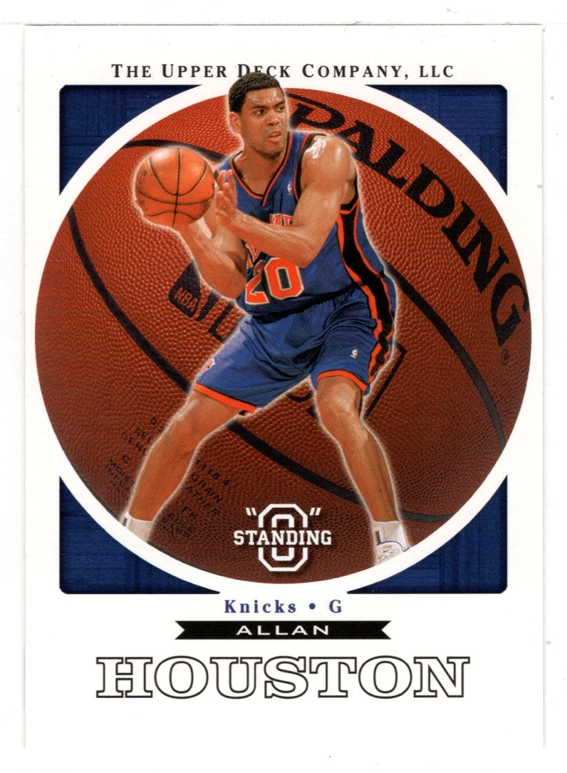 Allan Houston - New York Knicks (NBA Basketball Card) 2003-04 Upper Deck Standing O # 54 Mint