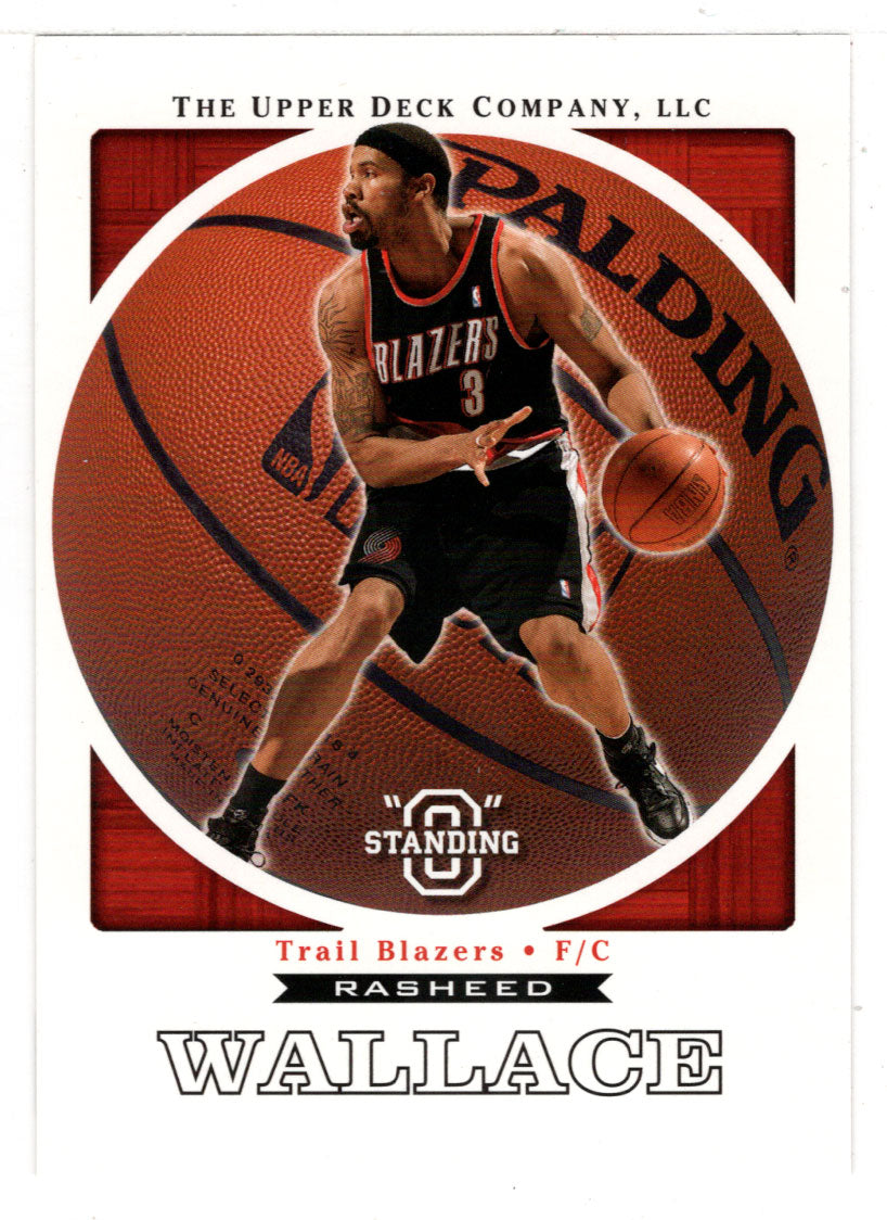 Rasheed Wallace - Portland Trail Blazers (NBA Basketball Card) 2003-04 Upper Deck Standing O # 65 Mint