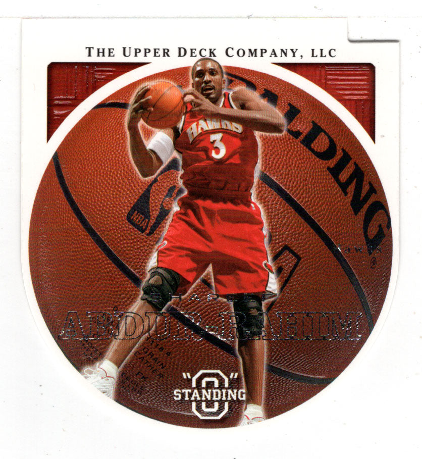 Shareef Abdur-Rahim - Atlanta Hawks - Die Cuts Embossed (NBA Basketball Card) 2003-04 Upper Deck Standing O # 1 Mint