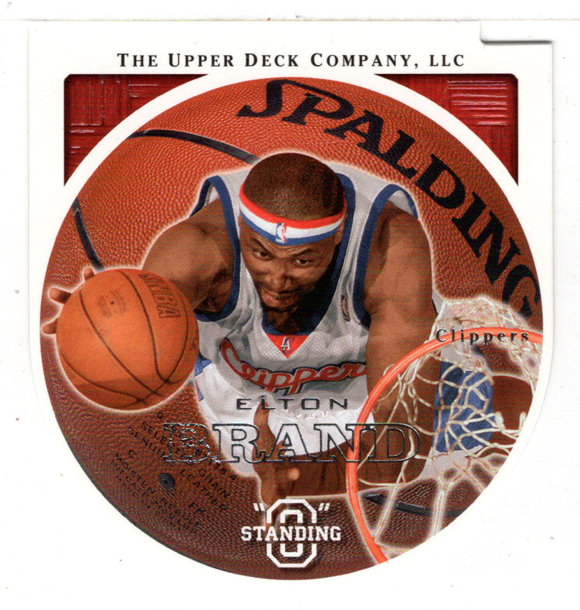 Elton Brand - Los Angeles Clippers - Die Cuts Embossed (NBA Basketball Card) 2003-04 Upper Deck Standing O # 30 Mint