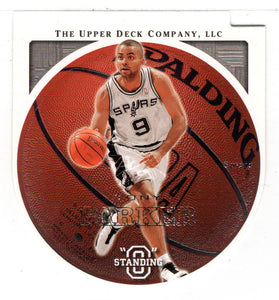 Tony Parker - San Antonio Spurs - Die Cuts Embossed (NBA Basketball Card) 2003-04 Upper Deck Standing O # 72 Mint