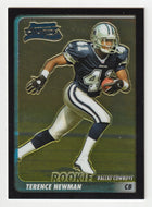 Terence Newman RC - Dallas Cowboys (NFL Football Card) 2003 Bowman Chrome # 114 Mint