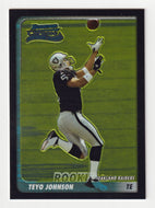 Teyo Johnson RC - Oakland Raiders (NFL Football Card) 2003 Bowman Chrome # 137 Mint
