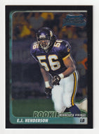 E.J. Henderson RC - Minnesota Vikings (NFL Football Card) 2003 Bowman Chrome # 143 Mint