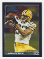 DeAndrew Rubin RC - Green Bay Packers (NFL Football Card) 2003 Bowman Chrome # 153 Mint