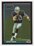 Justin Fargas RC - Oakland Raiders (NFL Football Card) 2003 Bowman Chrome # 172 Mint