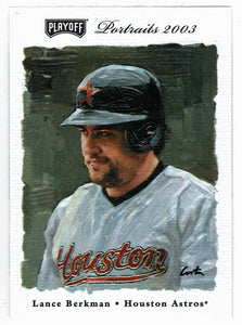 Lance Berkman - Houston Astros (MLB Baseball Card) 2003 Playoff Portraits # 20 Mint