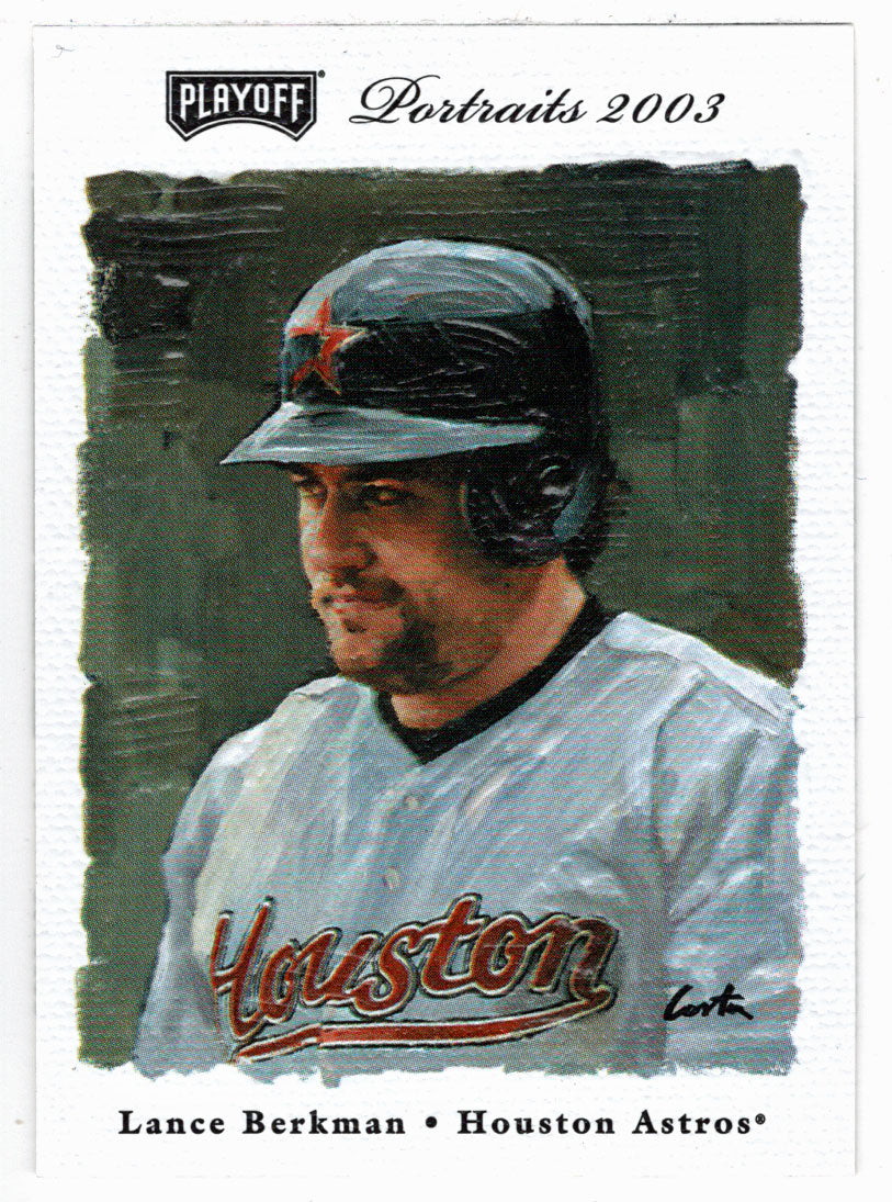 Lance Berkman - Houston Astros (MLB Baseball Card) 2003 Playoff Portraits # 20 Mint