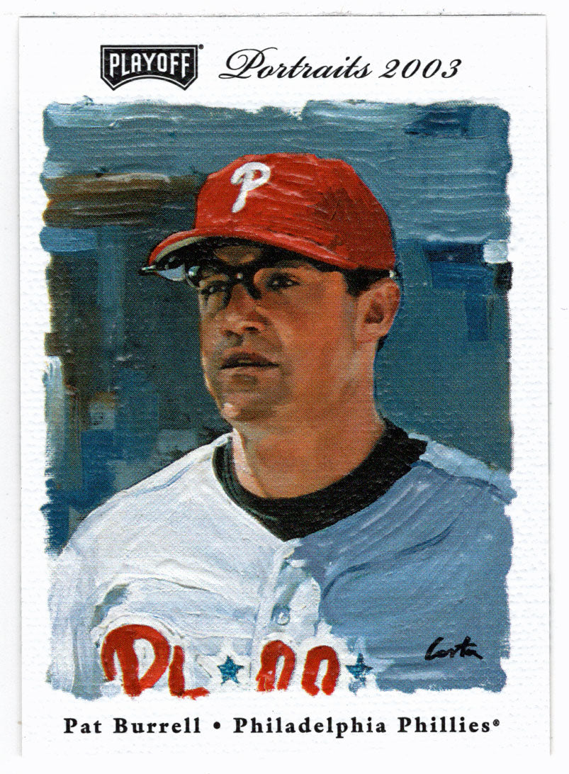 Pat Burrell - Philadelphia Phillies (MLB Baseball Card) 2003 Playoff Portraits # 24 Mint