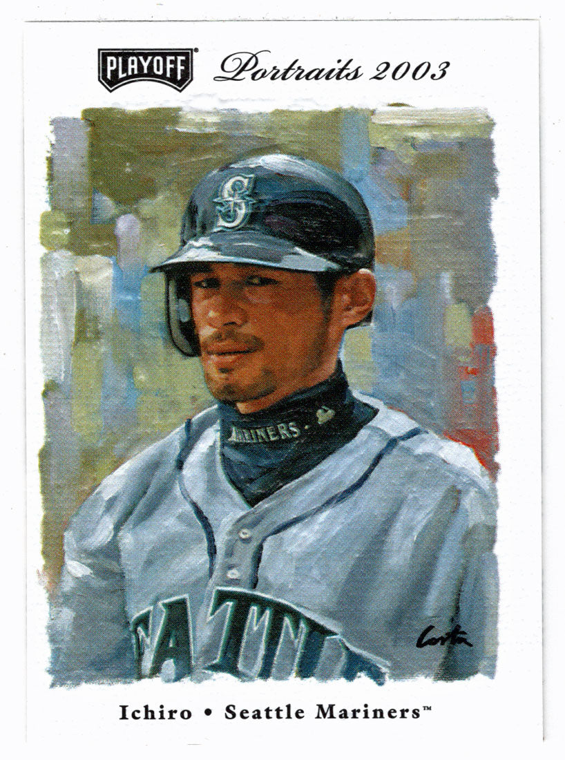 Ichiro Suzuki - Seattle Mariners (MLB Baseball Card) 2003 Playoff Portraits # 25 Mint