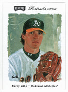 Barry Zito - Oakland Athletics (MLB Baseball Card) 2003 Playoff Portraits # 28 Mint
