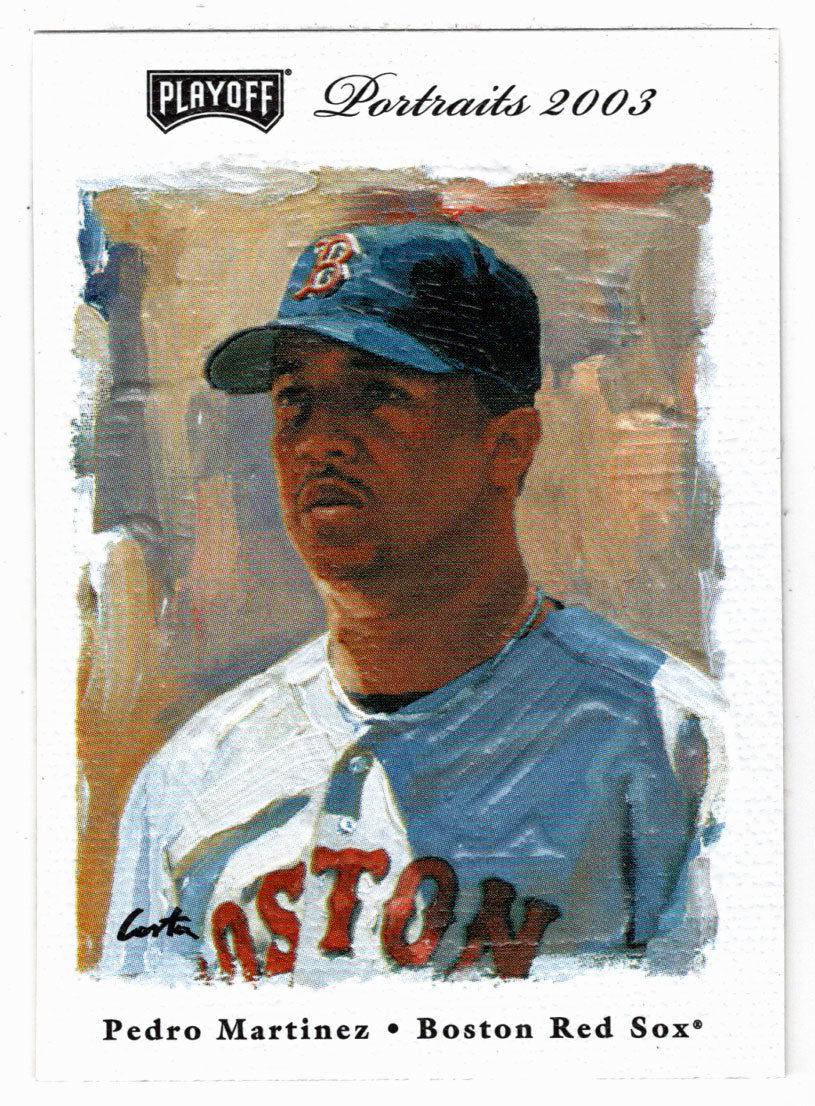 Pedro Martinez - Boston Red Sox (MLB Baseball Card) 2003 Playoff Portraits # 36 Mint