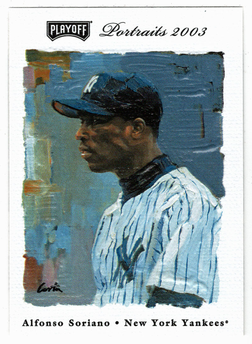 Alfonso Soriano - New York Yankees (MLB Baseball Card) 2003 Playoff Portraits # 46 Mint