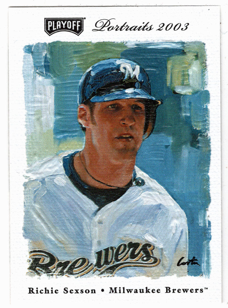 Richie Sexson - Milwaukee Brewers (MLB Baseball Card) 2003 Playoff Portraits # 48 Mint