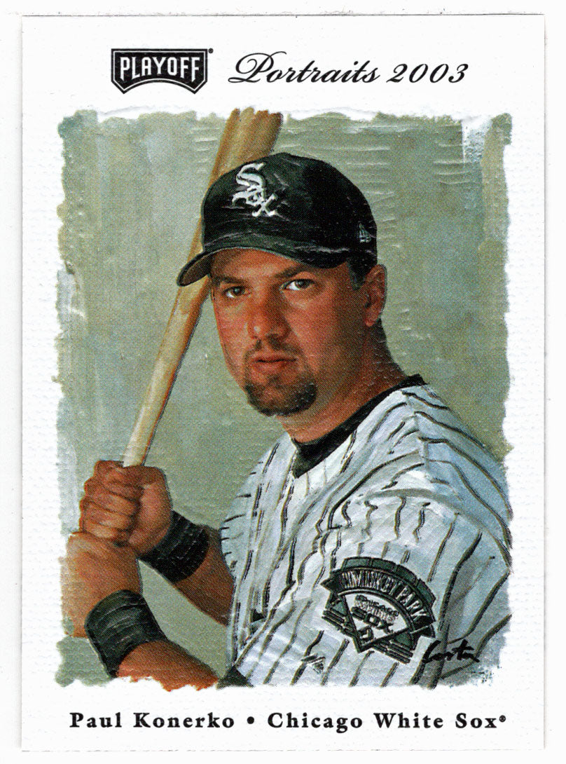 Paul Konerko - Chicago White Sox (MLB Baseball Card) 2003 Playoff Portraits # 55 Mint