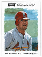 Jim Edmonds - St. Louis Cardinals (MLB Baseball Card) 2003 Playoff Portraits # 60 Mint