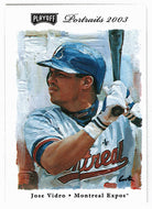 Jose Vidro - Montreal Expos (MLB Baseball Card) 2003 Playoff Portraits # 68 Mint