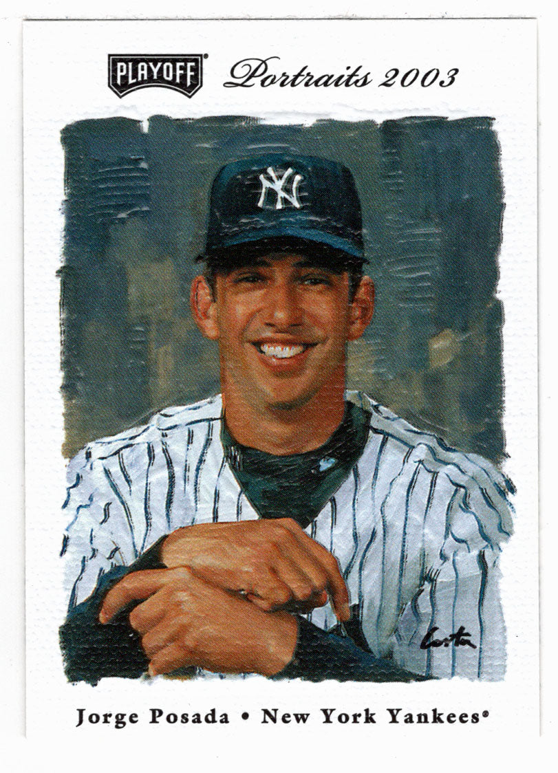 Jorge Posada - New York Yankees (MLB Baseball Card) 2003 Playoff Portraits # 71 Mint