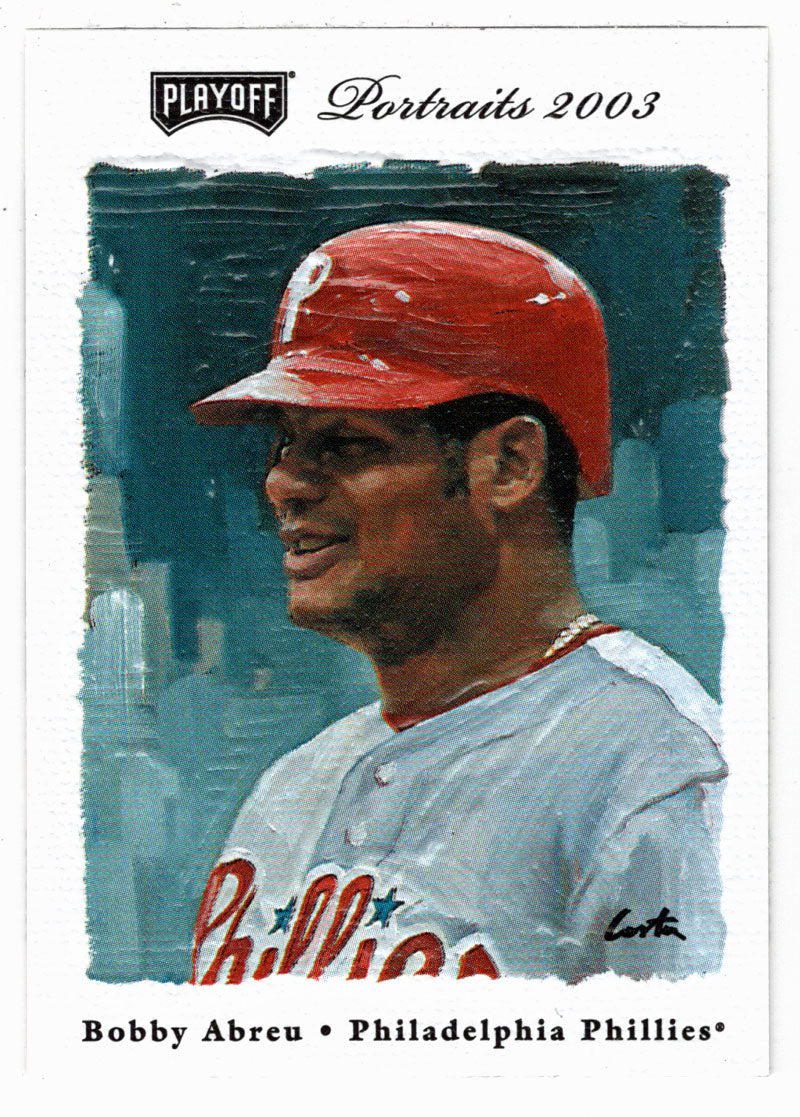 Bobby Abreu - Philadelphia Phillies (MLB Baseball Card) 2003 Playoff Portraits # 72 Mint