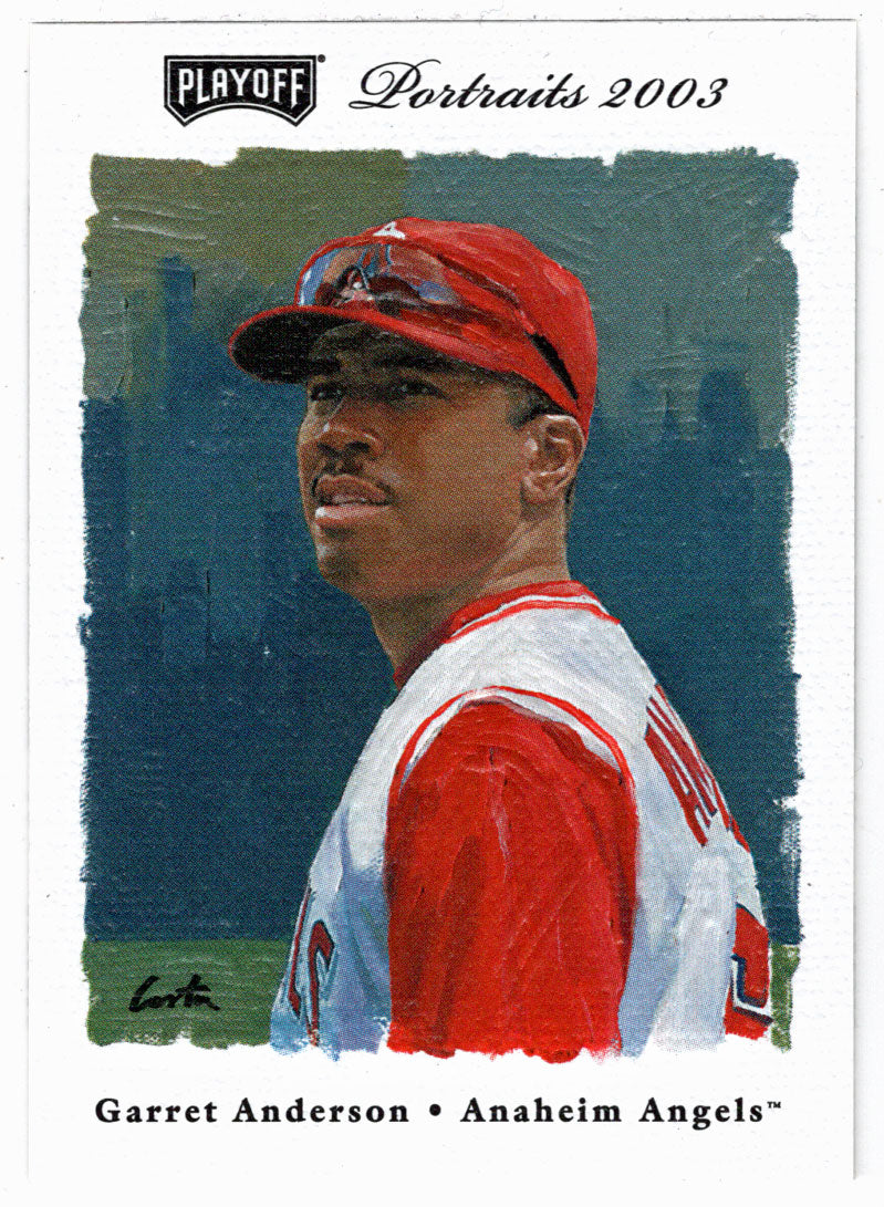 Garret Anderson - Anaheim Angels (MLB Baseball Card) 2003 Playoff Portraits # 85 Mint