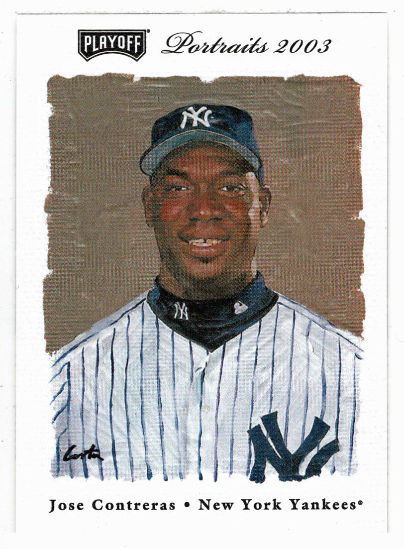 Jose Contreras RC - New York Yankees (MLB Baseball Card) 2003 Playoff Portraits # 86 Mint