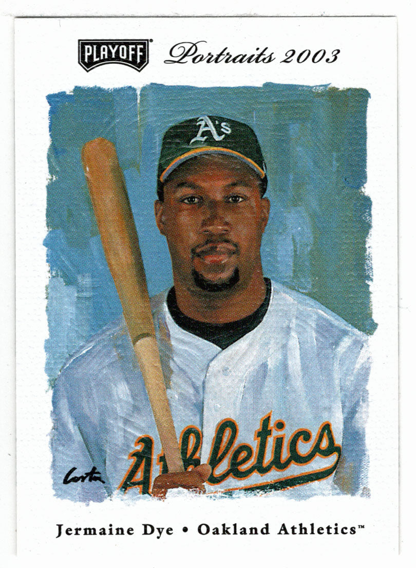 Jermaine Dye - Oakland Athletics (MLB Baseball Card) 2003 Playoff Portraits # 92 Mint