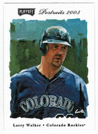Larry Walker - Colorado Rockies (MLB Baseball Card) 2003 Playoff Portraits # 96 Mint