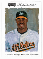 Terrence Long - Oakland Athletics (MLB Baseball Card) 2003 Playoff Portraits # 99 Mint