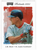 J.D. Drew - St. Louis Cardinals (MLB Baseball Card) 2003 Playoff Portraits # 110 Mint