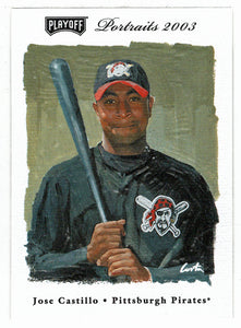 Jose Castillo - Pittsburgh Pirates (MLB Baseball Card) 2003 Playoff Portraits # 133 Mint